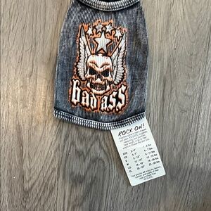 Edgy Skull Graphic Dog Shirt